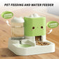 2 - in - 1 Cartoon Pink Pet Automatic Feeder & Waterer Set | Large Capacity Gravity Food Dispenser & Water Fountain | Cute Aesthetic Slow Feeder for Cats & Small Dogs - Phoenix