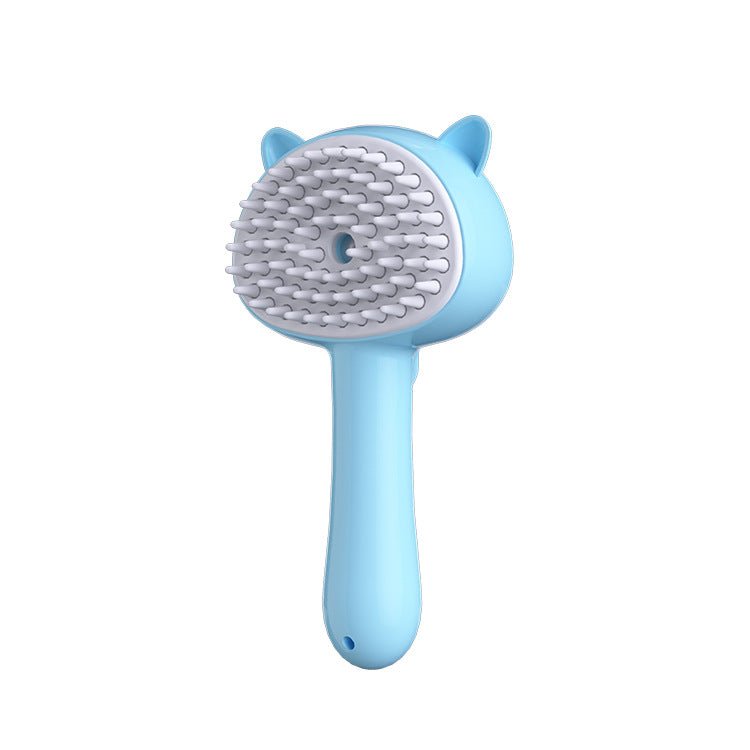 3 - in - 1 Electric Steamy Cat Brush | Rechargeable Pet Grooming Brush with Integrated Mist Spray | Self - Cleaning Slicker Brush for Massaging & De - Shedding Cats & Dogs - Phoenix