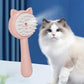 3 - in - 1 Electric Steamy Cat Brush | Rechargeable Pet Grooming Brush with Integrated Mist Spray | Self - Cleaning Slicker Brush for Massaging & De - Shedding Cats & Dogs - Phoenix