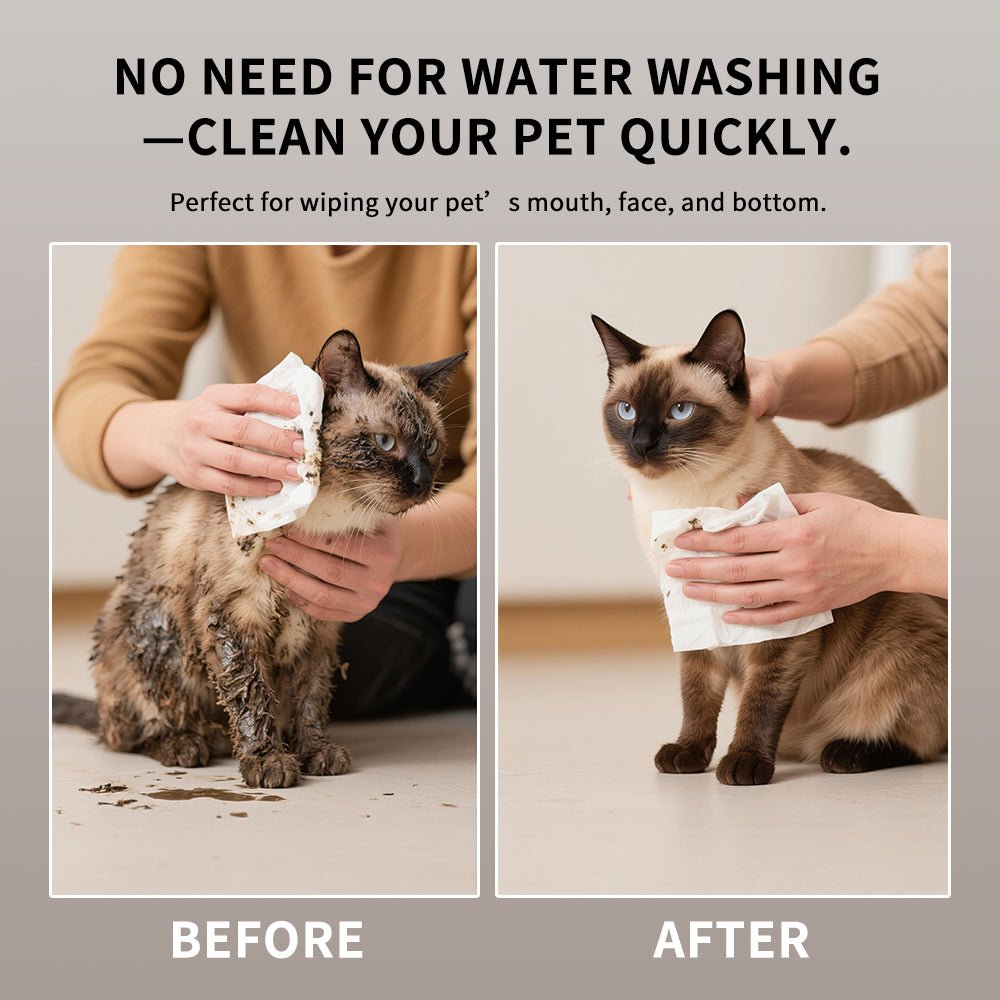 80 - Count Hypoallergenic Pet Grooming Wipes | Alcohol & Fragrance - Free Cleaning Wipes for Dogs & Cats | Gentle Deodorizing Wipes for Paws, Body, & Tear Stains - Phoenix