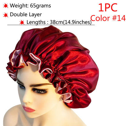 Adjustable Satin Sleep Bonnet