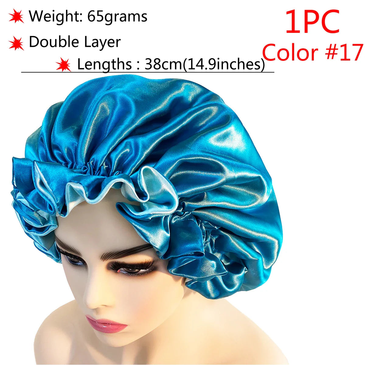 Adjustable Satin Sleep Bonnet