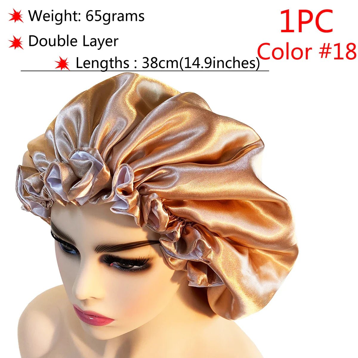 Adjustable Satin Sleep Bonnet - Phoenix