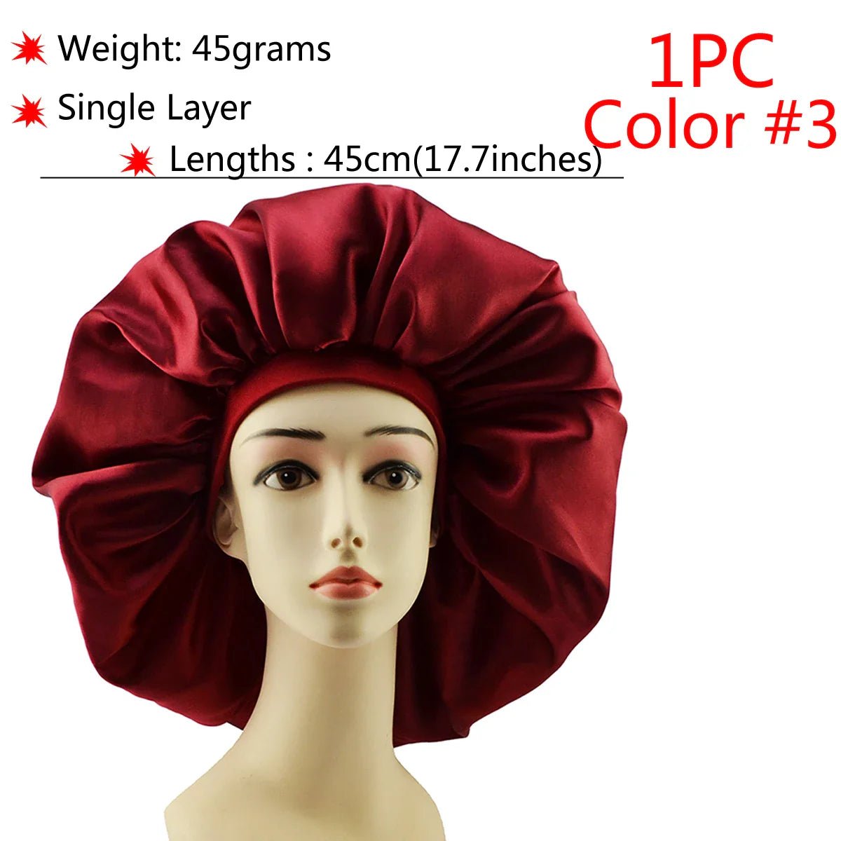 Adjustable Satin Sleep Bonnet - Phoenix