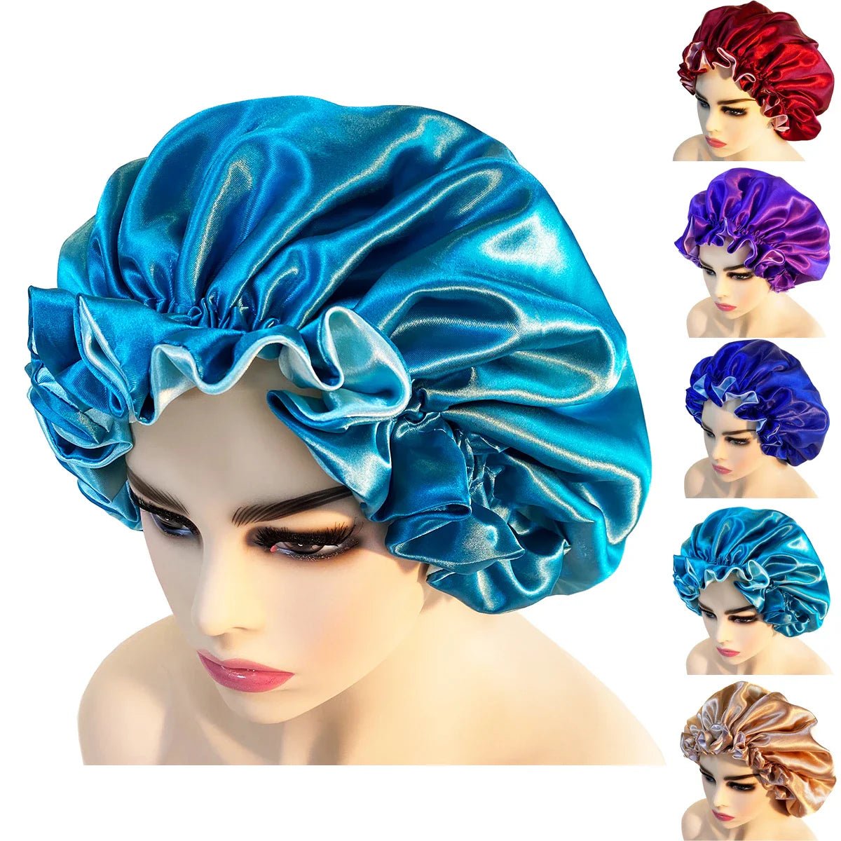 Adjustable Satin Sleep Bonnet - Phoenix
