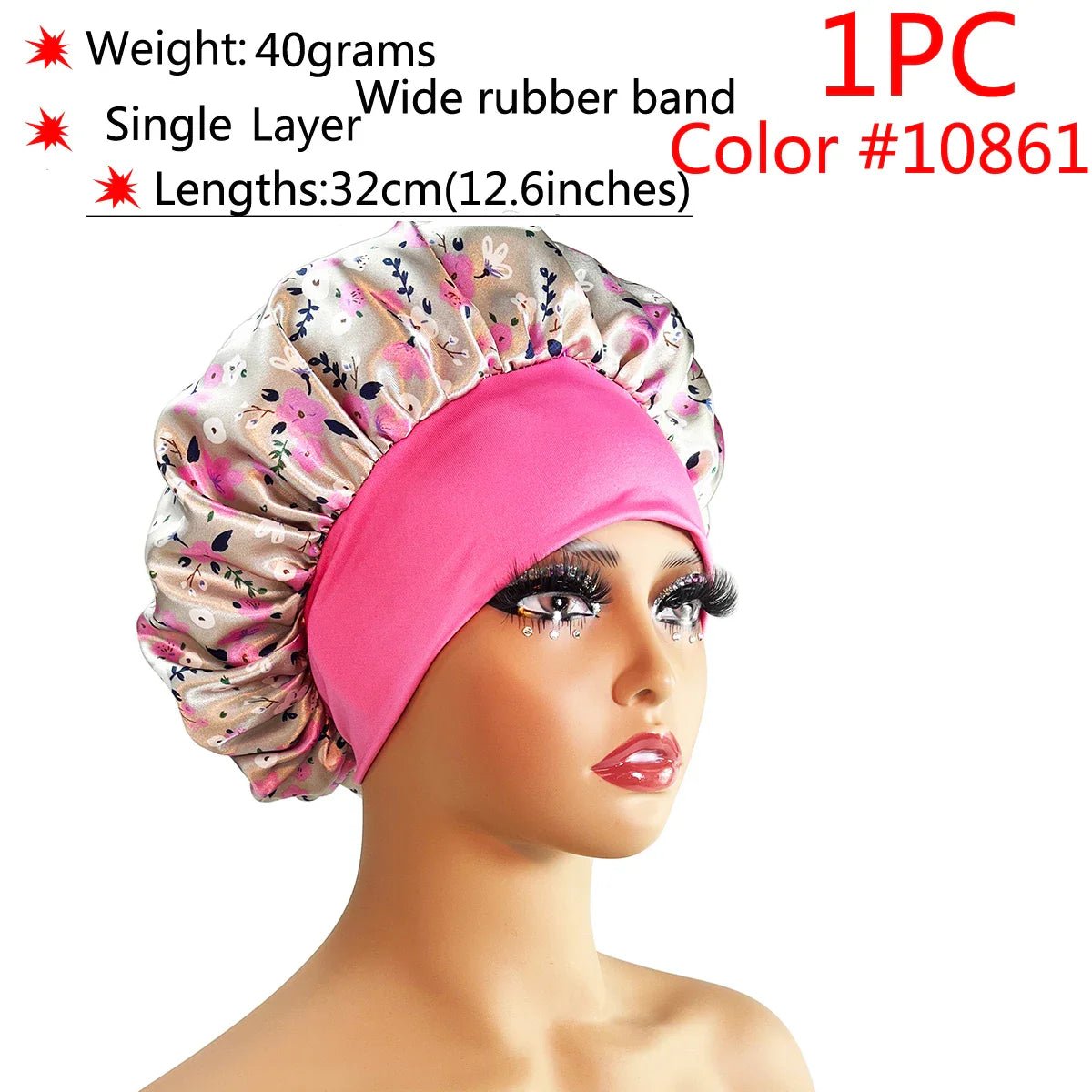 Adjustable Satin Sleep Bonnet - Phoenix