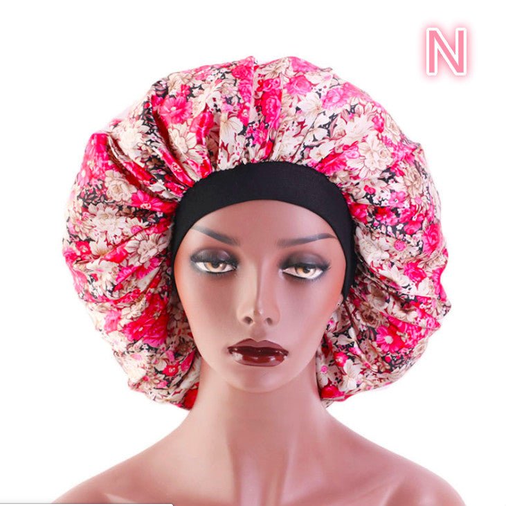 Beauty print Satin silk Bonnet sleep night cap - Phoenix