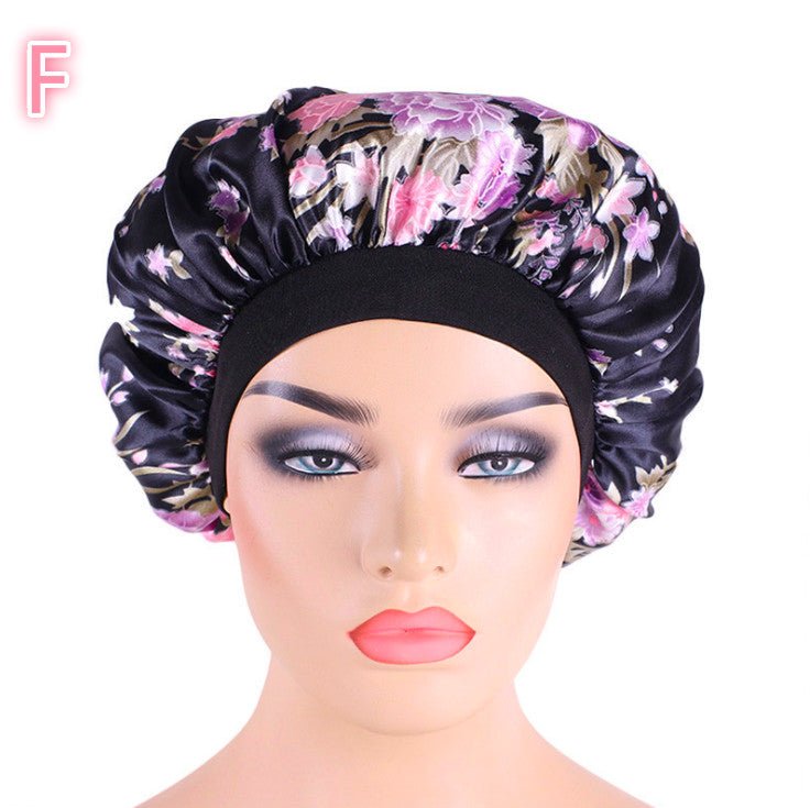 Beauty print Satin silk Bonnet sleep night cap - Phoenix