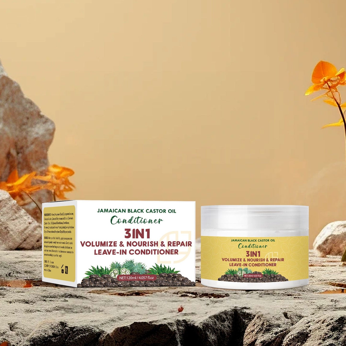Black Castor Oil Leave - in Hair Conditioner 120ml Moisturizing - Phoenix