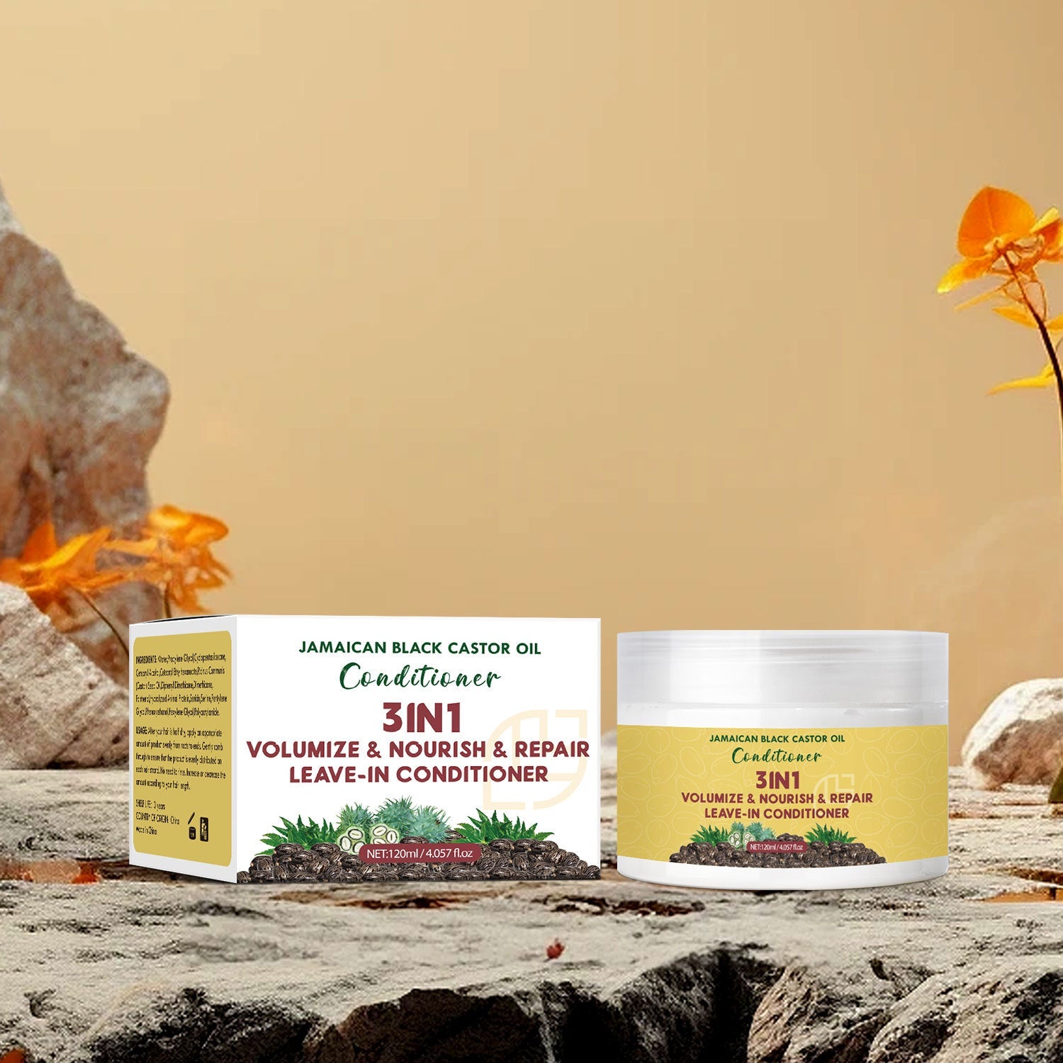 Black Castor Oil Leave - in Hair Conditioner 120ml Moisturizing - Phoenix