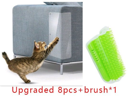 Cat Scratch Furniture Protector Pads | Clear Anti - Scratch Sofa Guard Sheets | Self - Adhesive Invisible Pet Claw Shield for Upholstery - Phoenix