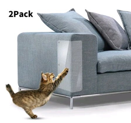 Cat Scratch Furniture Protector Pads | Clear Anti - Scratch Sofa Guard Sheets | Self - Adhesive Invisible Pet Claw Shield for Upholstery - Phoenix