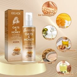 EELHOE Oat And Honey Leave - In Conditioner, Improve Frizz, Moisturize And Repair Hair, Smooth And Shiny - Phoenix