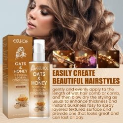 EELHOE Oat And Honey Leave - In Conditioner, Improve Frizz, Moisturize And Repair Hair, Smooth And Shiny - Phoenix