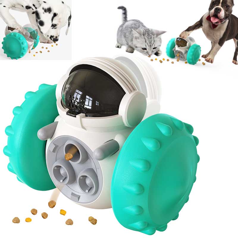 Interactive Pet Puzzle Feeder & Tumbler Toy | Intelligent Slow Feeder Toy Car for Dogs & Cats | IQ Training Treat Dispenser for Mental Stimulation & Healthy Digestion - Phoenix