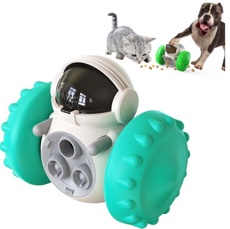 Interactive Pet Puzzle Feeder & Tumbler Toy | Intelligent Slow Feeder Toy Car for Dogs & Cats | IQ Training Treat Dispenser for Mental Stimulation & Healthy Digestion - Phoenix