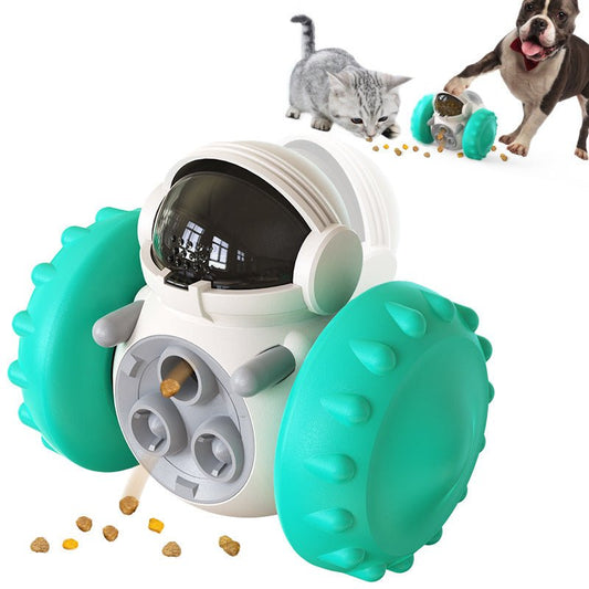 Interactive Pet Puzzle Feeder & Tumbler Toy | Intelligent Slow Feeder Toy Car for Dogs & Cats | IQ Training Treat Dispenser for Mental Stimulation & Healthy Digestion - Phoenix