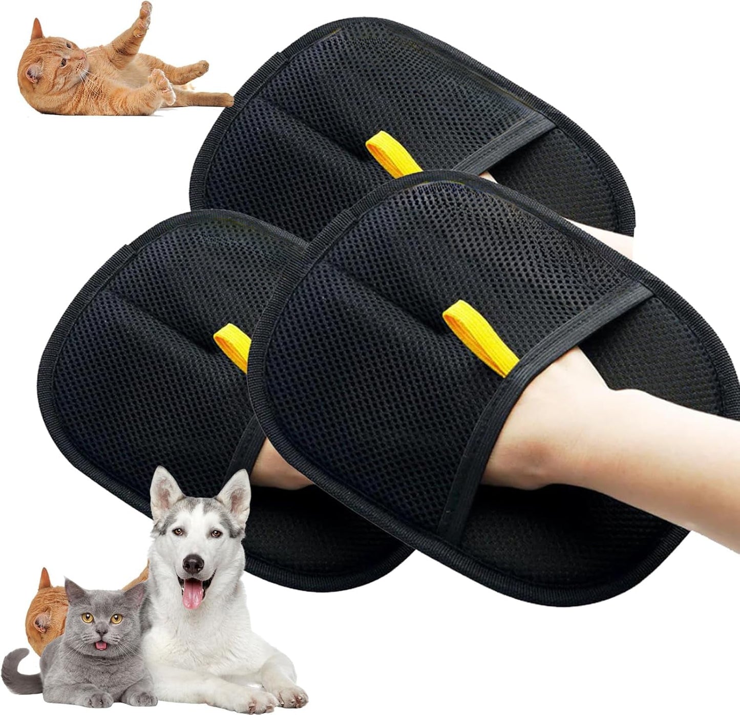 Pet Electrostatic Hair Removal Gloves Two - way Bristle Remover Hair Removal Brush Sticky Hair Artifact Cat Hair Gloves Cat Hair Removal Comb - Phoenix