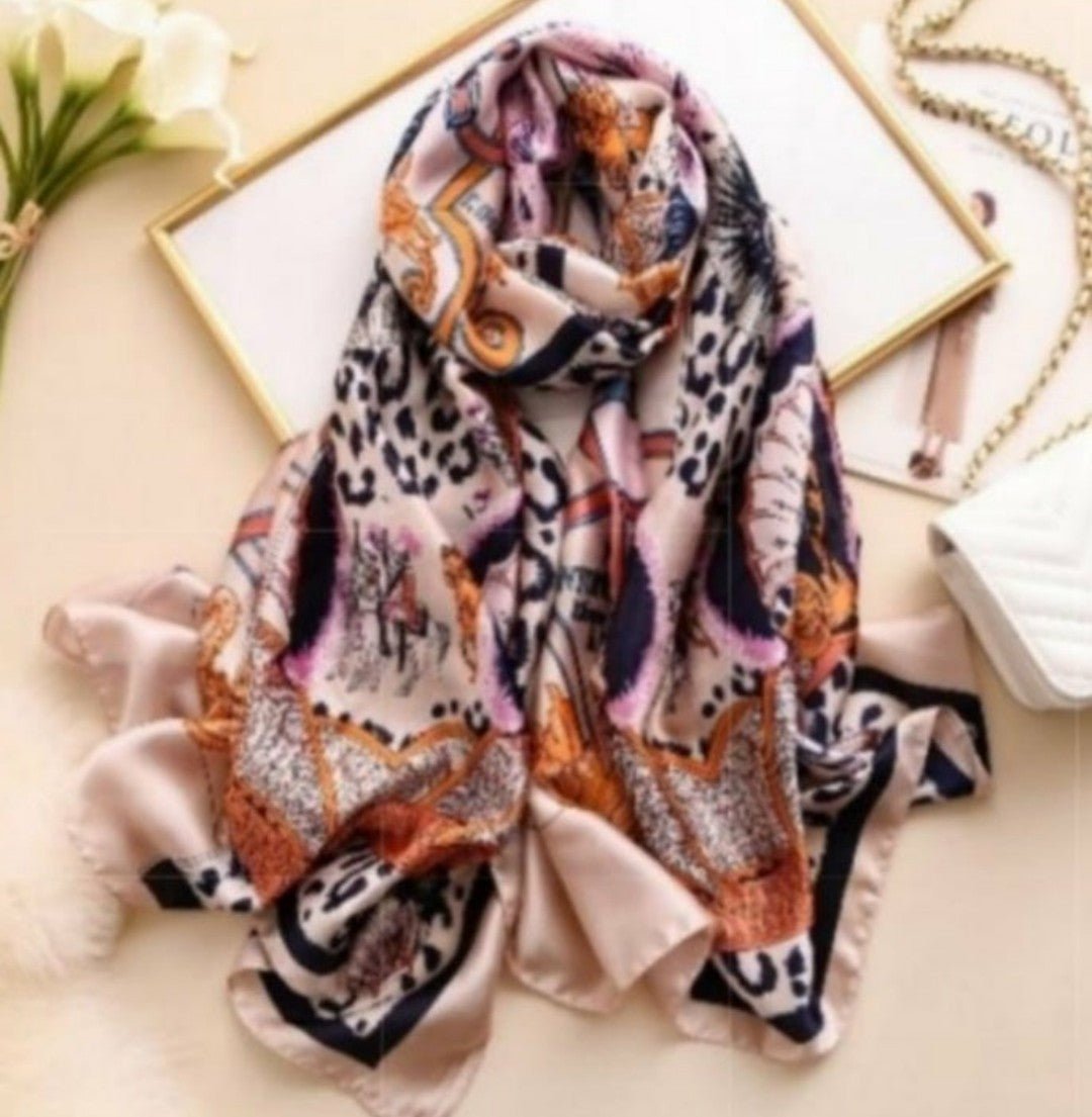 PINK SILK SCARF - Phoenix