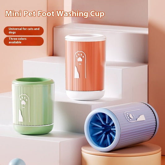 Portable Dog Paw Cleaner & Foot Massage Cup | Silicone Bristle Muddy Paw Washer | Gentle Pet Foot Cleaning Tool for Small, Medium, and Large Dogs - Phoenix
