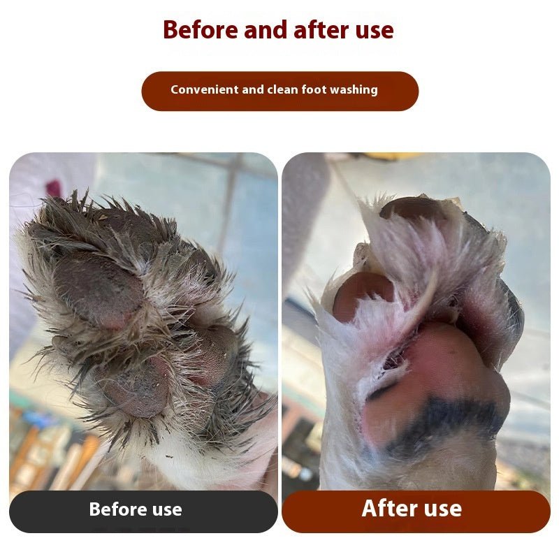 Portable Dog Paw Cleaner & Foot Massage Cup | Silicone Bristle Muddy Paw Washer | Gentle Pet Foot Cleaning Tool for Small, Medium, and Large Dogs - Phoenix