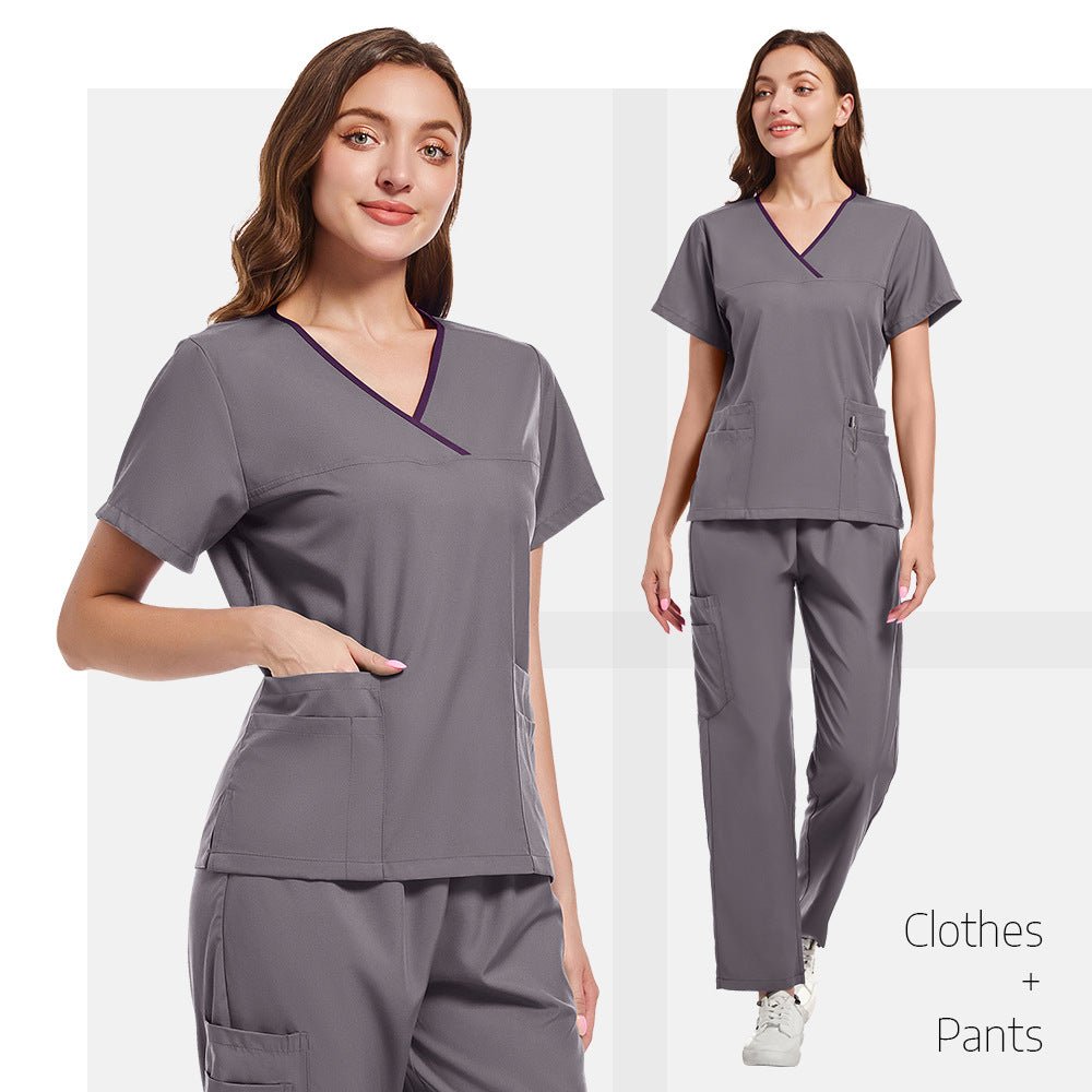 Professional Medical Scrub Set | Stretchy Quick - Dry Surgical Uniform | Moisture - Wicking 2 - Piece Operating Room Suit for Doctors & Nurses - Phoenix