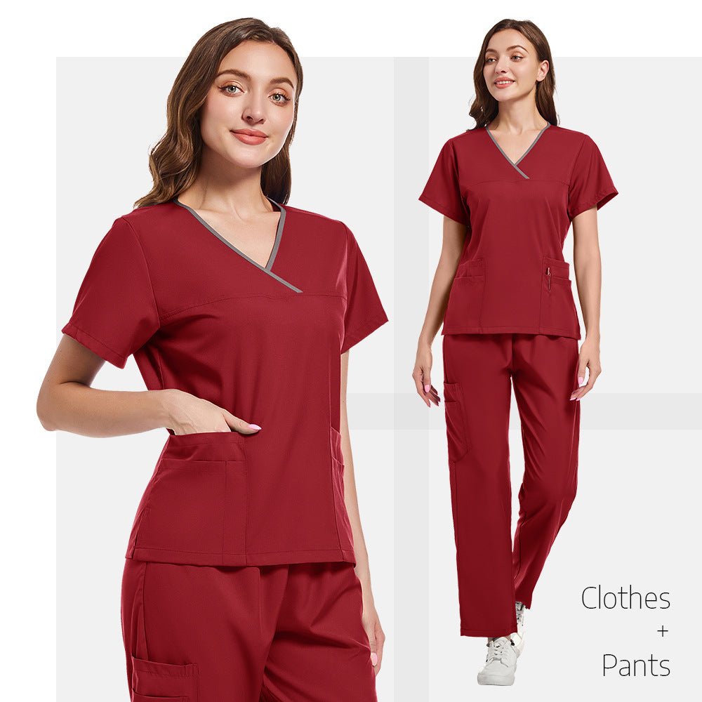 Professional Medical Scrub Set | Stretchy Quick - Dry Surgical Uniform | Moisture - Wicking 2 - Piece Operating Room Suit for Doctors & Nurses - Phoenix