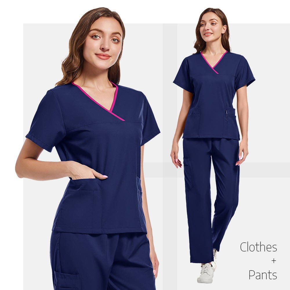 Professional Medical Scrub Set | Stretchy Quick - Dry Surgical Uniform | Moisture - Wicking 2 - Piece Operating Room Suit for Doctors & Nurses - Phoenix