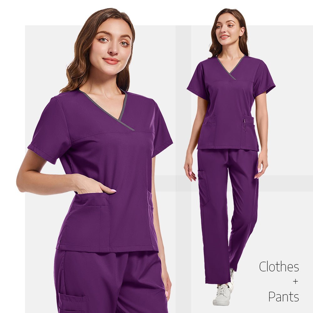Professional Medical Scrub Set | Stretchy Quick - Dry Surgical Uniform | Moisture - Wicking 2 - Piece Operating Room Suit for Doctors & Nurses - Phoenix