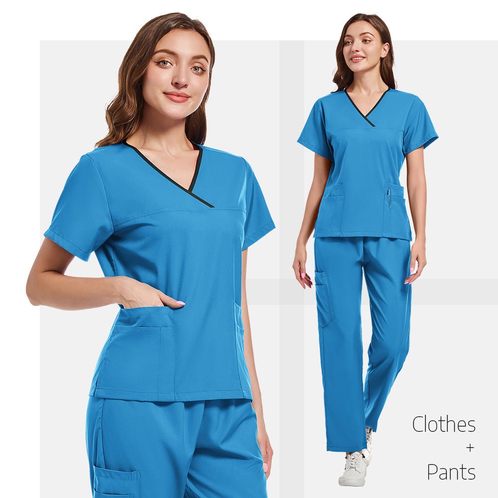 Professional Medical Scrub Set | Stretchy Quick - Dry Surgical Uniform | Moisture - Wicking 2 - Piece Operating Room Suit for Doctors & Nurses - Phoenix