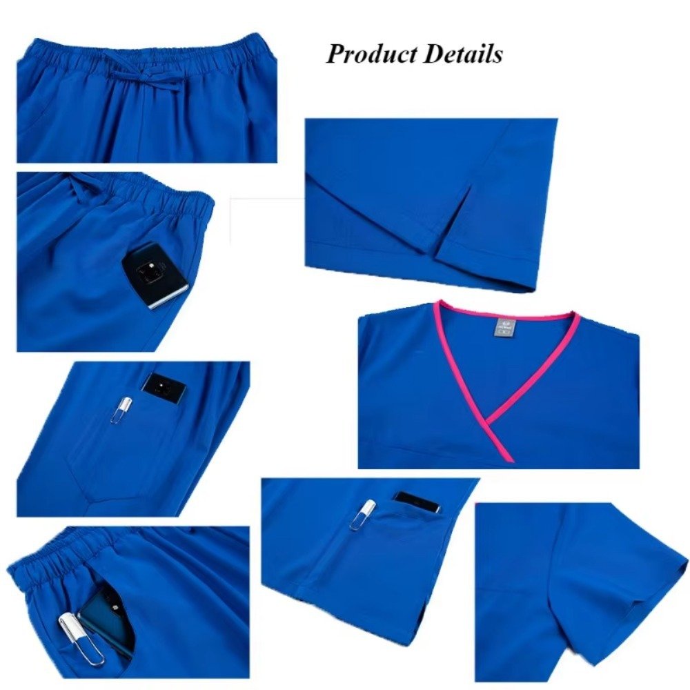 Professional Medical Scrub Set | Stretchy Quick - Dry Surgical Uniform | Moisture - Wicking 2 - Piece Operating Room Suit for Doctors & Nurses - Phoenix