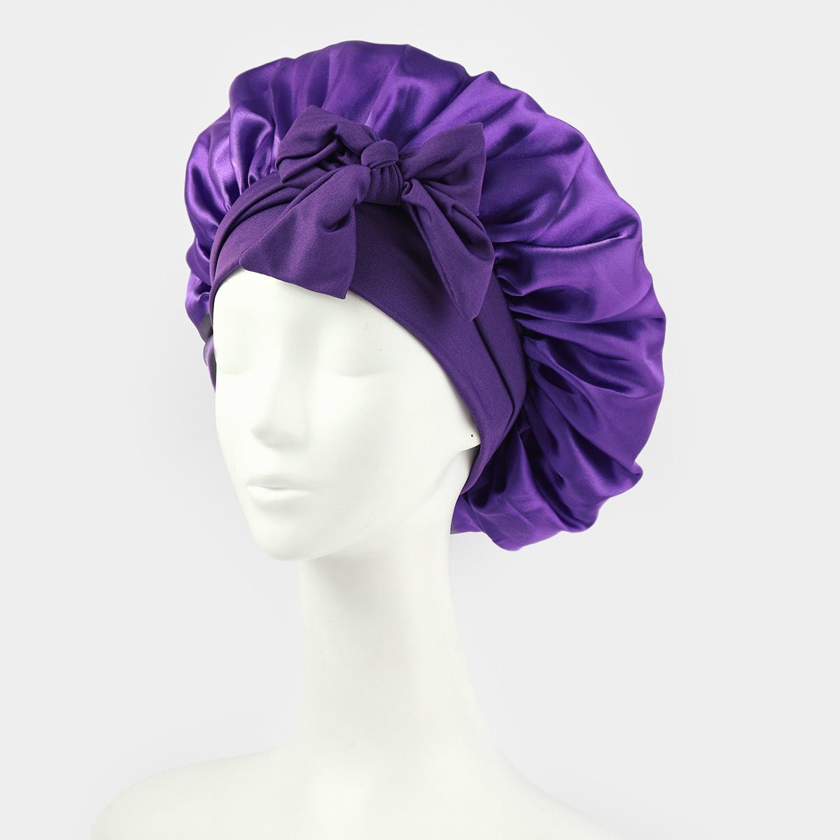 Silk Bonnet For Sleeping Women Satin Bonnet Double Layer Satin Lined Hair Bonnet With Tie Band Curly Hair - Phoenix