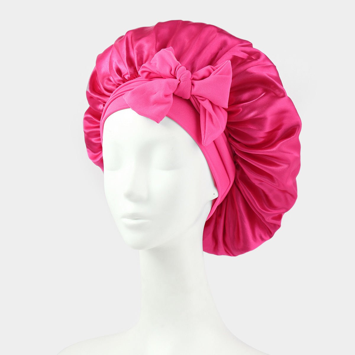 Silk Bonnet For Sleeping Women Satin Bonnet Double Layer Satin Lined Hair Bonnet With Tie Band Curly Hair - Phoenix