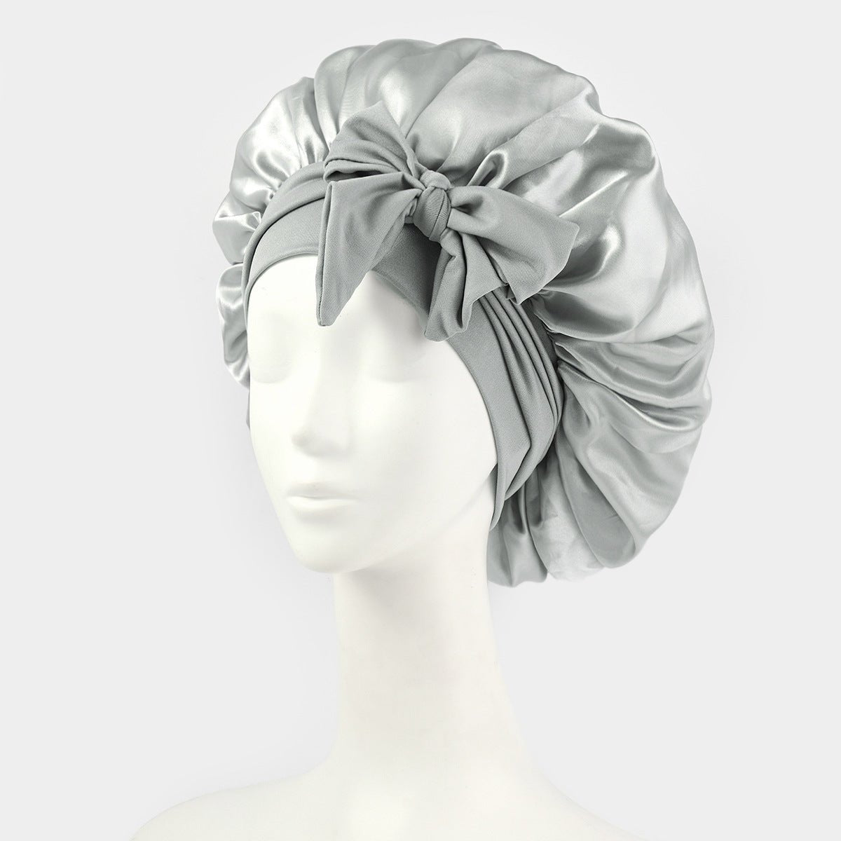 Silk Bonnet For Sleeping Women Satin Bonnet Double Layer Satin Lined Hair Bonnet With Tie Band Curly Hair - Phoenix