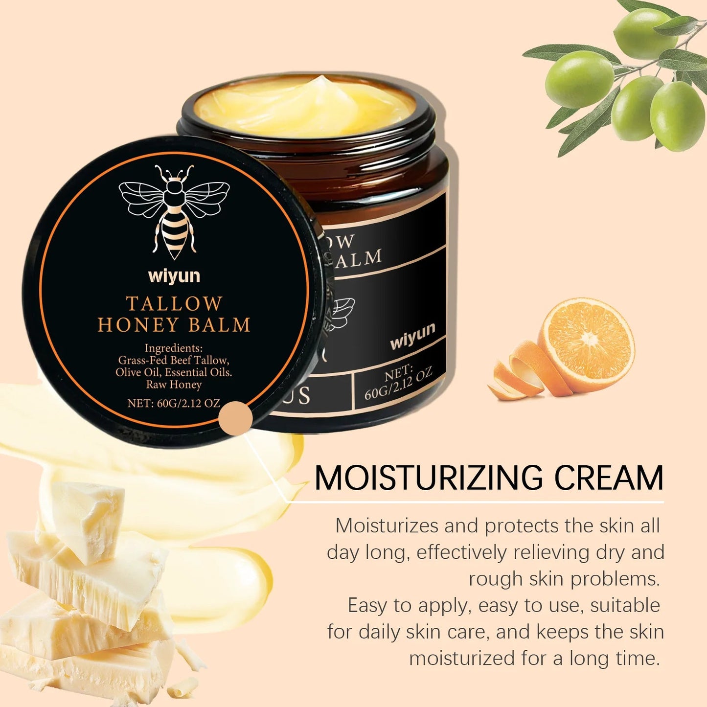 Tallow Honey Cream Glow Hydrating Skin Improve Elasticity Soft Bleaching Improve Dullness Firming Face Body Moisturizer Lotion - Phoenix