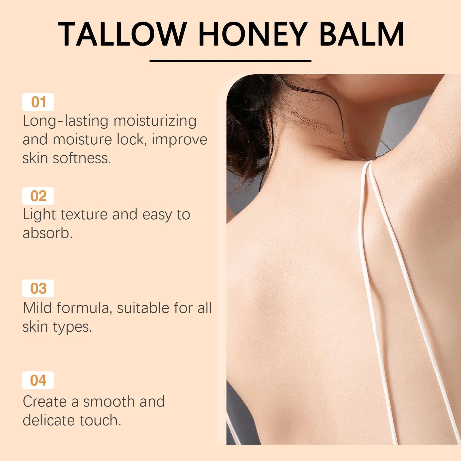 Tallow Honey Cream Glow Hydrating Skin Improve Elasticity Soft Bleaching Improve Dullness Firming Face Body Moisturizer Lotion - Phoenix